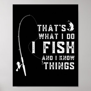 Poster Citation de poisson drôle C'est ce que je fais et 