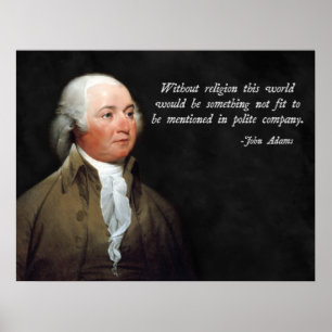 Poster Citation de religion de John Adams