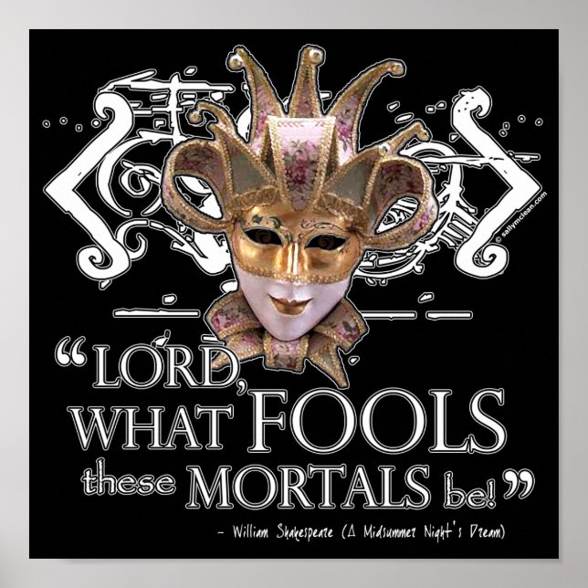 Poster Citation de rêve de la nuit d'été (Devant)