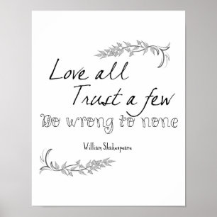 Poster Citation de Shakespeare