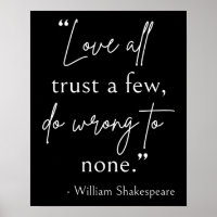 Citation De Shakespeare - Amour, Confiance Et Erre