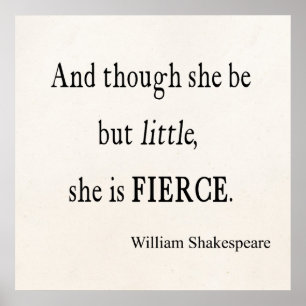 Poster Citation De Shakespeare Elle Est Peu Mais Citation
