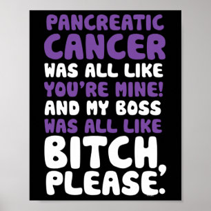 Poster Citation de soutien pour le cancer du pancréas