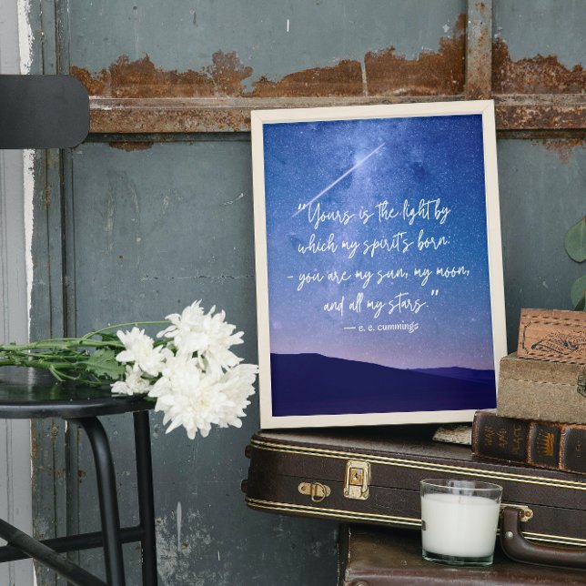 Poster Citation de Stars romantiques Cummings (Créateur téléchargé)