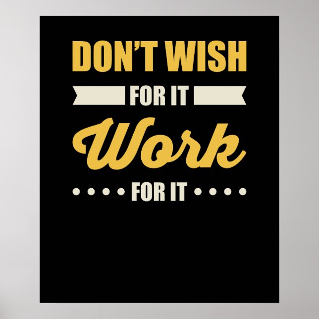 Poster Citation de succès motivationnel (Devant)