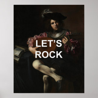 Poster Citation de texte amusant + peinture de Lute de la