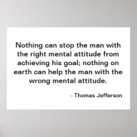Citation de Thomas Jefferson - Attitude