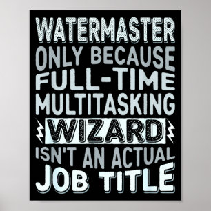 Poster Citation de titre d'emploi de magicien - Drôle de 