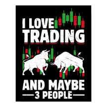 Citation de trading amusante Taureau & Bougie jour