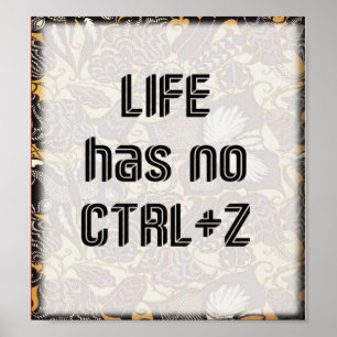 Poster Citation de vie décorative