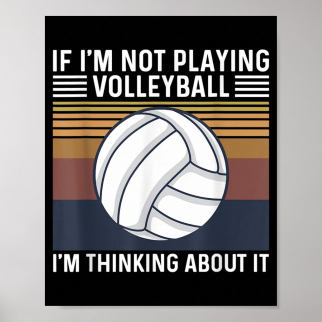 Poster Citation de volleyball pour un joueur de volleybal (Devant)