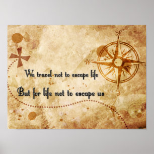 Poster Citation de voyage