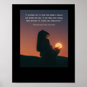 Poster Citation De Washington Irving Je Profite De Ne Pas