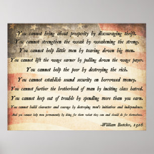 Poster Citation de William Boetcker