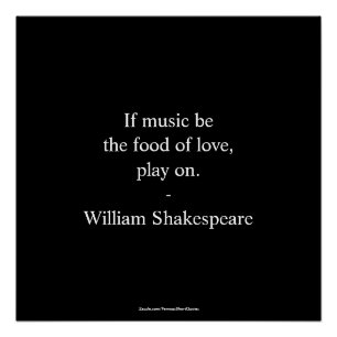 Poster Citation de William Shakespeare - Amour