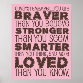 Poster Citation de Winnie l'ourson