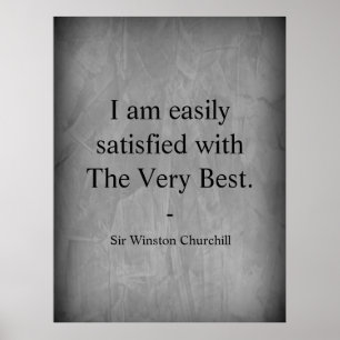 Poster Citation De Winston Churchill, La Meilleure