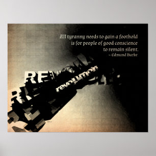 Poster Citation d'Edmund Burke