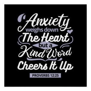 Poster Citation d'encouragement chrétien – Anxiété et gen