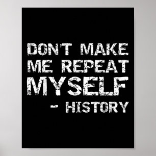 Poster Citation d'histoire drôle pour hommes Ne me fais p