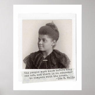 Poster Citation d'Ida B. Wells - Les grandes femmes noire