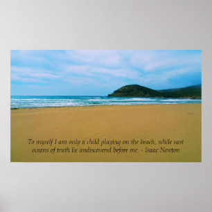 Poster CITATION d'Isaac Newton ISPIRATIONAL