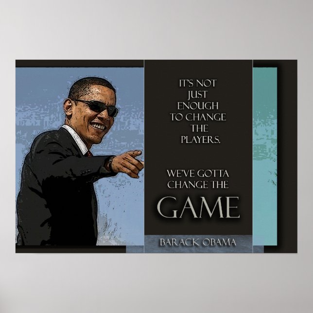 Poster Citation d'Obama (Devant)