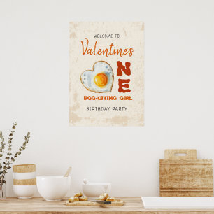 Poster Citation d'oeufs BBQ BBQ premier anniversaire