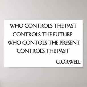 Poster Citation d'Orwell