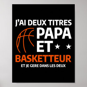 Poster Citation drôle de sport pour père squelette papa