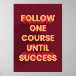 Poster Citation Du Bonheur Suivez Un Cours Jusqu'À La Réu