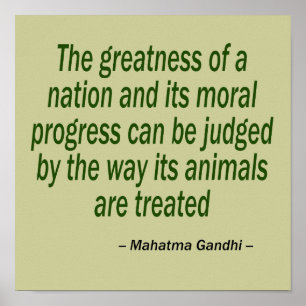 Poster Citation du Mahatma Gandhi