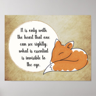 Poster Citation du Petit Prince