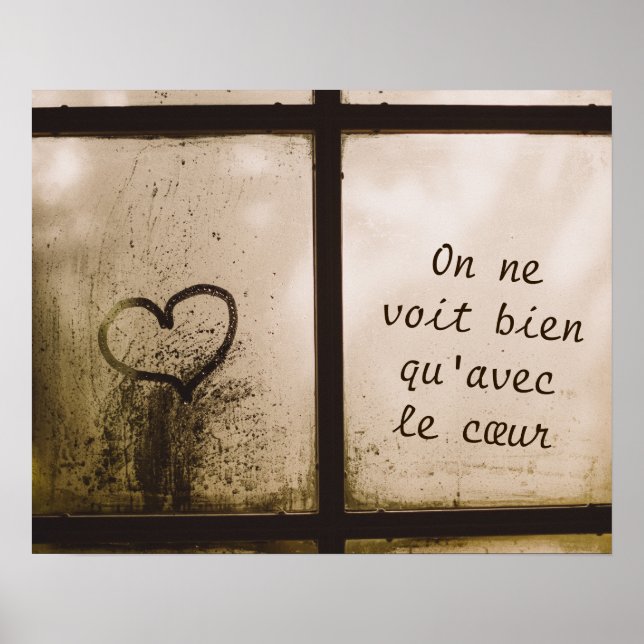 Poster Citation du Petit Prince (Devant)