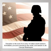 Citation du soldat américain W/George washington