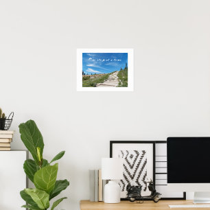 Poster Citation d'une étape à une étape Randonnée