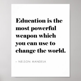 Poster Citation éducative Inspirationnel Moderne Minimal