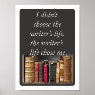 Poster Citation épique de la vie d'auteurs