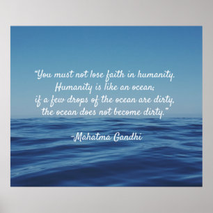 Poster Citation Humanity Ocean