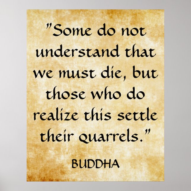 Poster Citation inspirante de Gautama Bouddha (Devant)