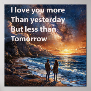 Poster 💑 Citation Inspirante de l'Amour de Couple sur la