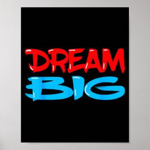 Poster Citation Inspirante de Motivation pour Rêver Grand