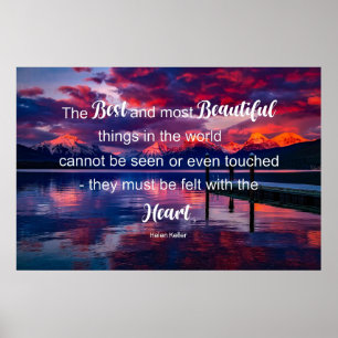 Poster Citation inspirante : Helen Keller