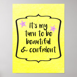 Poster Citation inspirante motivationnelle de la confianc