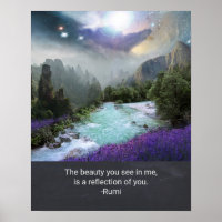 Citation inspirante sur la beauté de Rumi