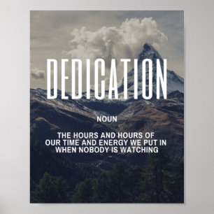 Poster Citation Inspirante Sur La Dédication