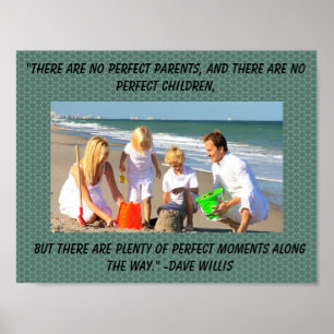 Poster Citation Inspirante sur la Famille et la Perfectio