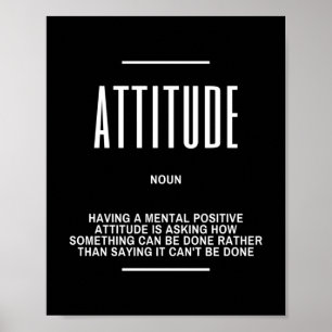 Poster Citation inspirante sur l'attitude positive