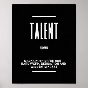 Poster Citation inspirante sur le talent