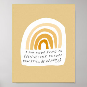 Poster Citation Inspiration Chambre Jaune Esthétique